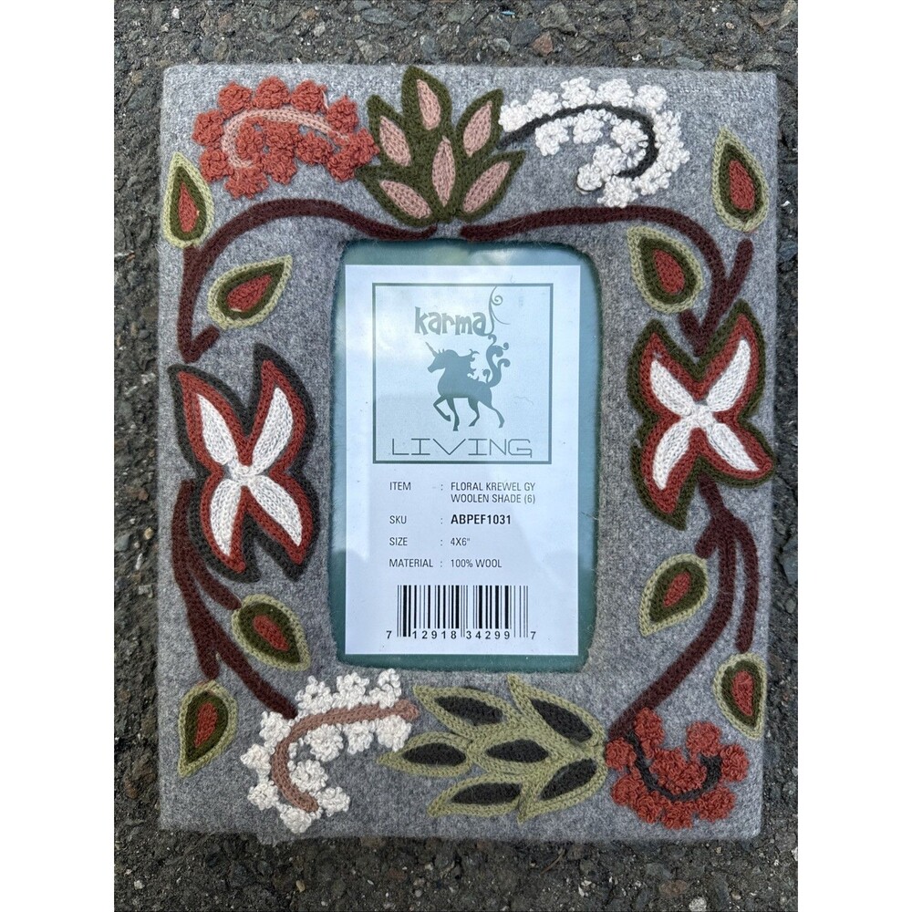 Wool Picture Frame 4x6 Boho